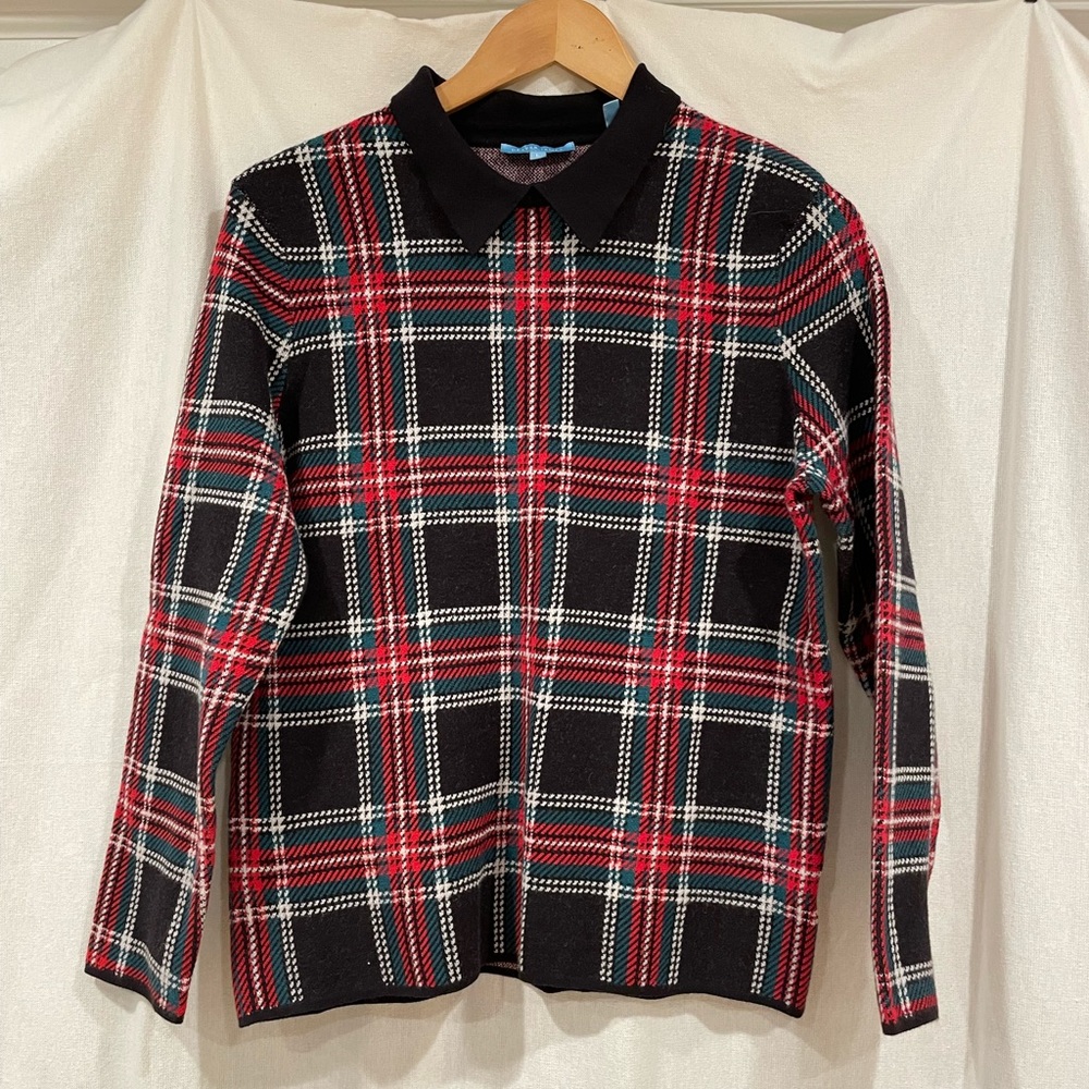 Tartan plaid Draper James top